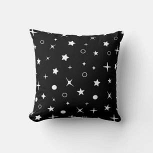 black stars sky night  cushion