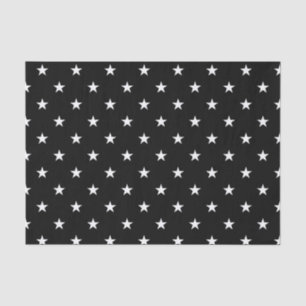 Black Stars Tissue Paper