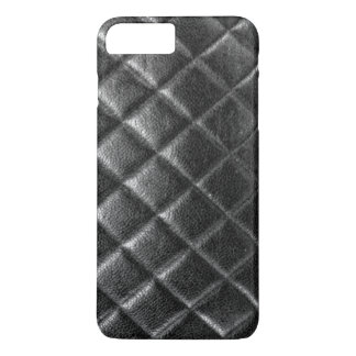 Black stitched leather bag quilted cc caviar iPhone 8 plus/7 plus case