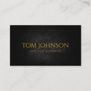 Black Stone & Golden Text Font For Your Business Business Card