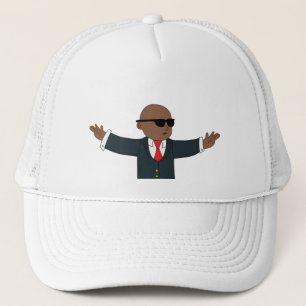 Black Stonk Guy Trucker Hat