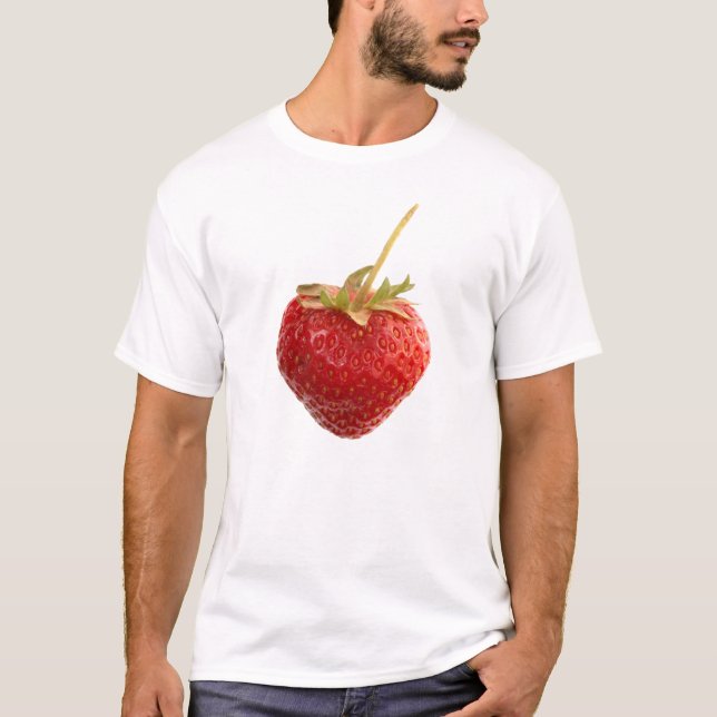 Black Strawberry Shirt with a big red Strawberry (Front)