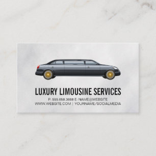 Black Stretch Limo Business Card