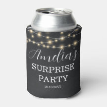 Black String Light Surprise Birthday