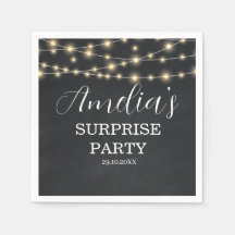 Black String Light Surprise Birthday