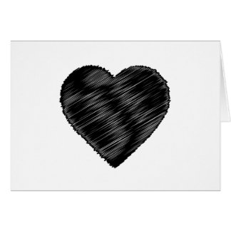 Black Strip Heart