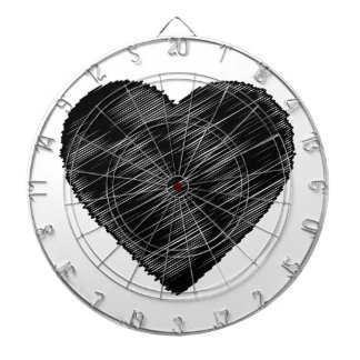 Black Strip Heart Dartboard