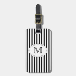 Black Stripe Luggage Tag Template