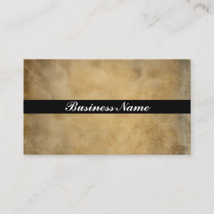 Black Stripe on an elegant Parchment Design Business Card