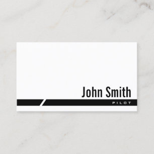 Black Stripe Pilot/Aviator Business Card