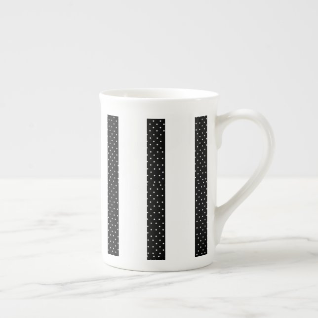 Black Stripe Porcelain Mug (Right)