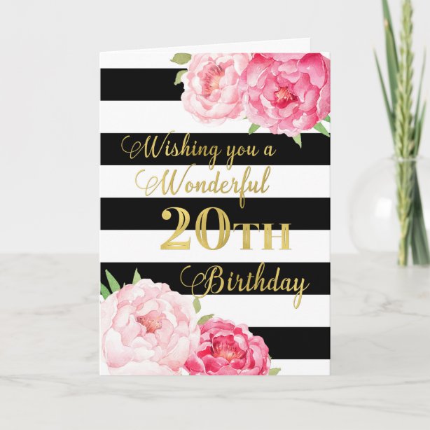 20th Birthday Cards Zazzle UK