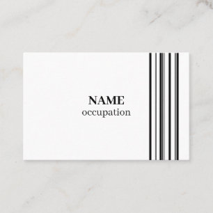 Black stripes business card
