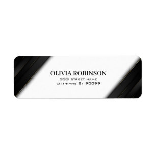 Black Stripes Gold Thin Lines