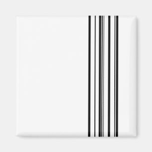 Black stripes magnet