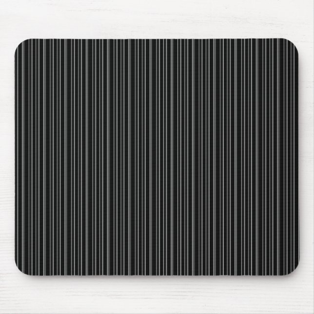 Black Stripes Mouse Mat (Front)