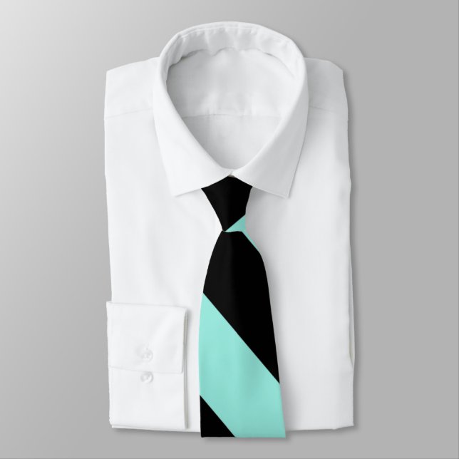 Black Stripes Pattern {pick your background colour Tie (Tied)