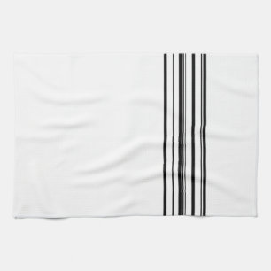 Black stripes tea towel