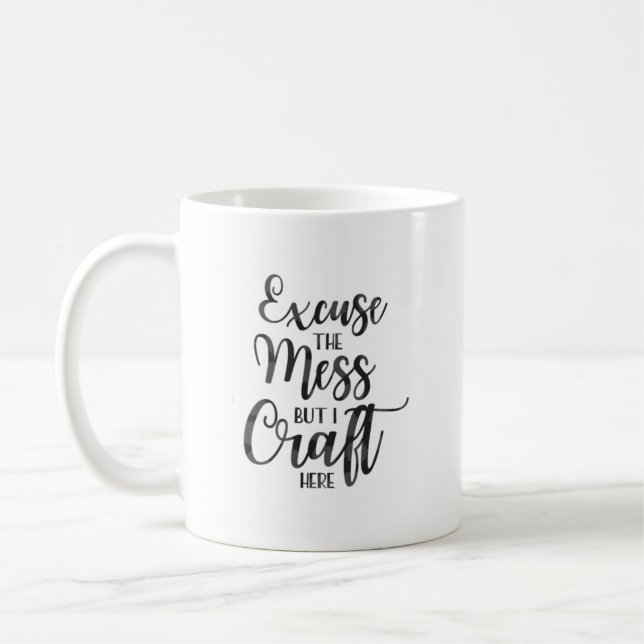 Black Style Quote Coffee Mug (Left)
