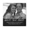 Black Style Save The Date Photo Magnet