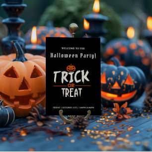 Black Stylish Halloween Party Poster