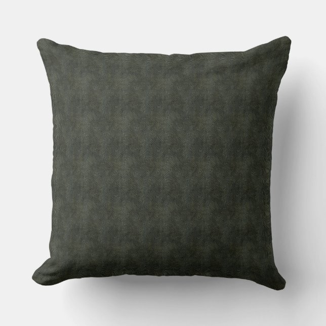 Black Stylish Throw Pillow (Front)