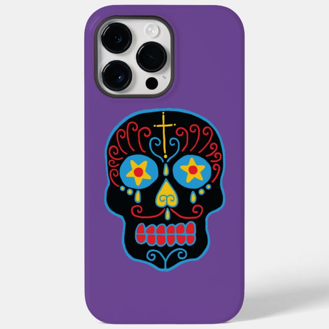 Black Sugar Skull  Case-Mate iPhone Case (Back)