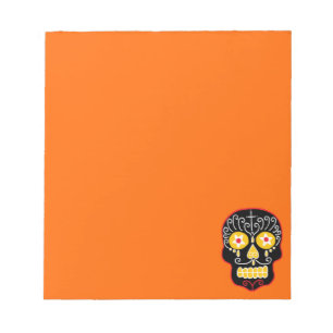 Black Sugar Skull Notepad