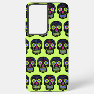 Black Sugar Skull Samsung Galaxy Case