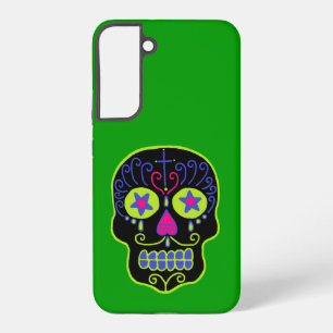 Black Sugar Skull Samsung Galaxy Case