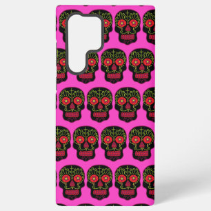 Black Sugar Skull Samsung Galaxy Case