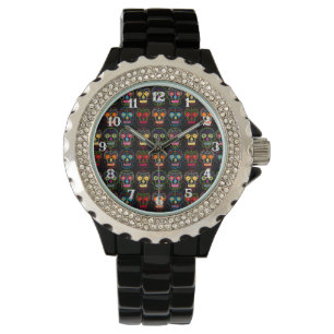 Black Sugar Skull Watch