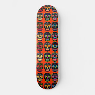 Black Sugar Skulls Skateboard