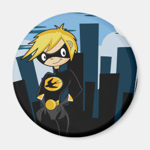 Black Suit Superhero Magnet