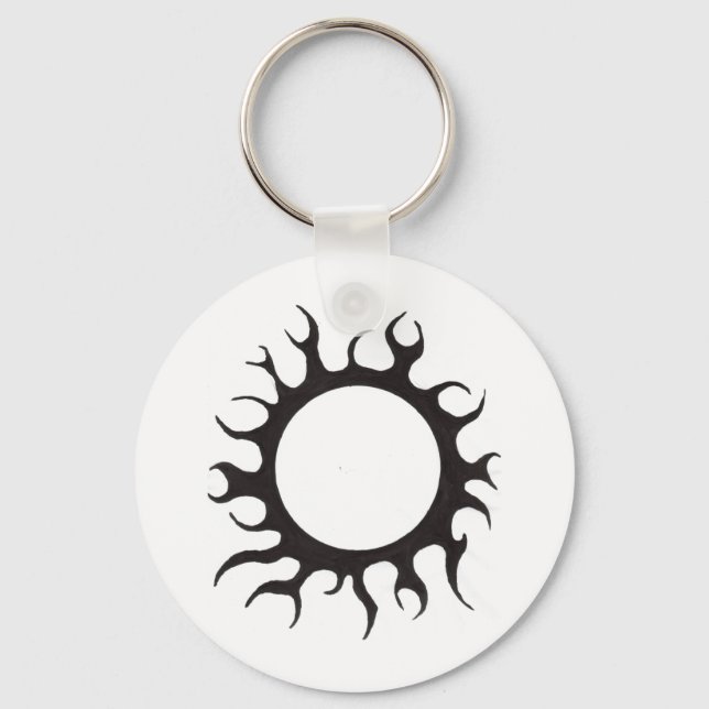 Black Sun Key Ring (Front)