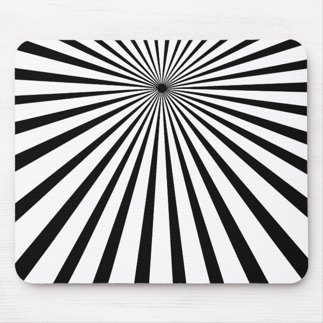 Black Sun Mouse Mat (Front)