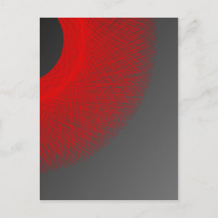 black sun red  light postcard