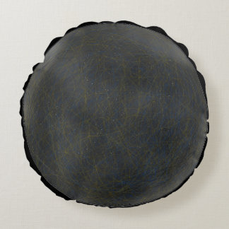Black Sun Round Cushion