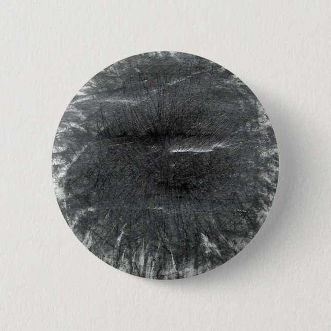 Black Sun silver grey graphite abstract 6 Cm Round Badge (Front)