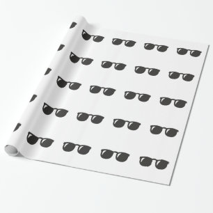 Black Sunglasses Wrapping Paper