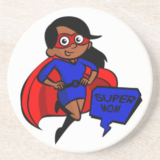 black super mom coaster