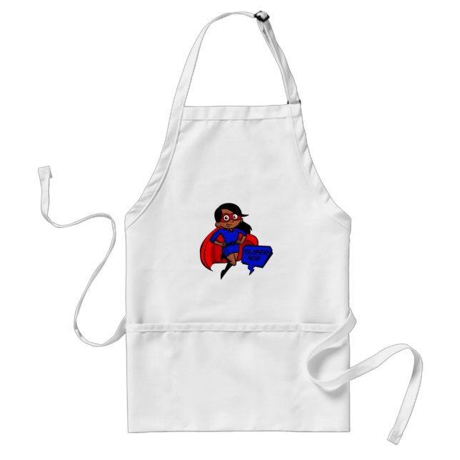 black super mum standard apron (Front)