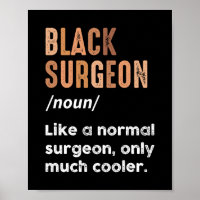 Black Surgeon Definition Funny Surgery Doctor 