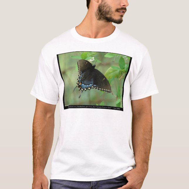 Black Swallowtail Butterfly - Love Gifts & Apparel T-Shirt (Front)