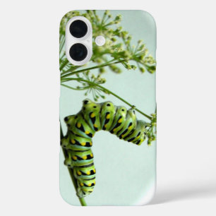 Black Swallowtail Caterpillar eating parsley Case- iPhone 16 Case