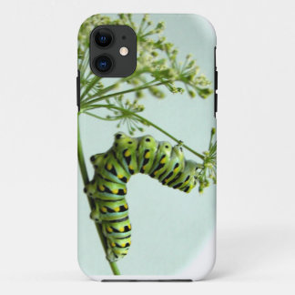 Black Swallowtail Caterpillar eating parsley iPhone 11 Case