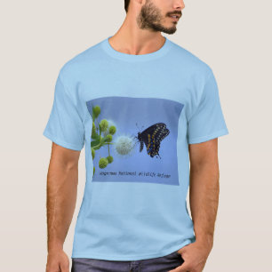 Black Swallowtail on Buttonbush - HNWR Tee