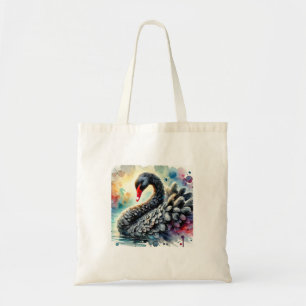 Black Swan 210824AREF133 - Watercolor Tote Bag