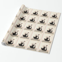 BLACK SWAN ART WRAPPING PAPER