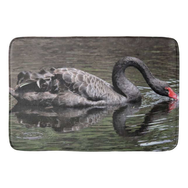Black Swan Bath Mat (Front)